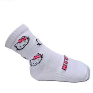 medias niÑas hello kitty en blanco