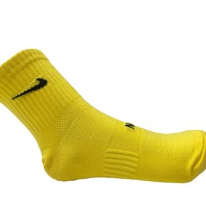 medias 3/4 nike amarillas con logo negro