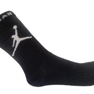 medias canilleras jordan negras logo blanco