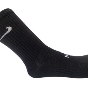 medias canilleras nike negras con logo blanco