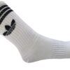 medias canilleras adidas blancas con rayas negras